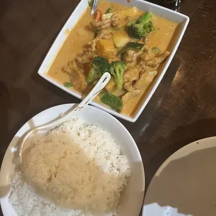 Thai peanut Chicken Curry