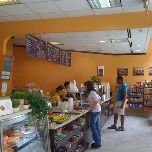 customers at the counter