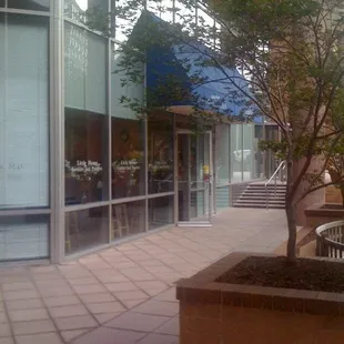 the outside of a building