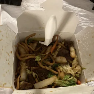 Mmmmmm. Beef Lo Mein.