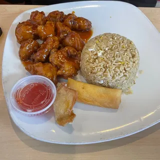 Crispy Orange Chicken Dinner Special