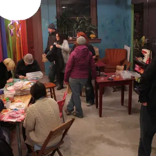 great space for all ages to hang out and get crafty!