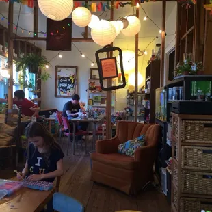 Inside the little house