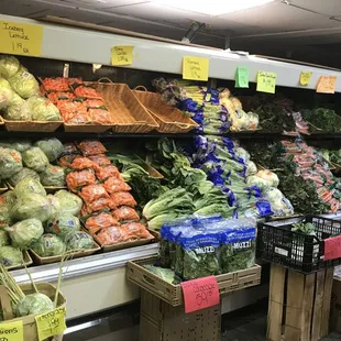 the produce section