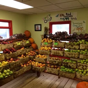 a variety of fruits and vegetables