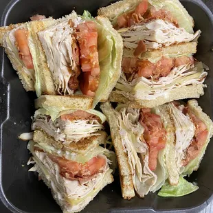 Turkey Club - decent portion, came with steak fries