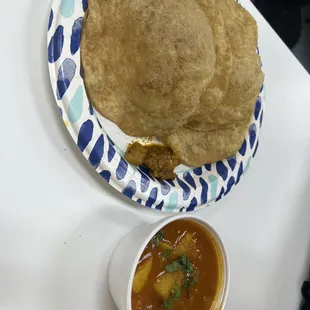 Puri and aloo sabzi