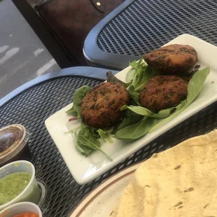 a plate of food on a table