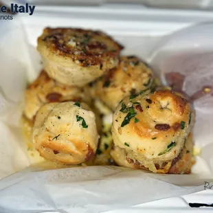 a close up of some food