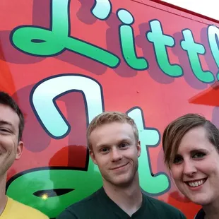 Love local food trucks! And a little fireworks on the side. #KCRiverfest