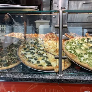 Selection of pizza