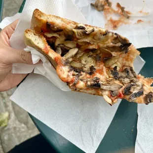 Mushroom pizza