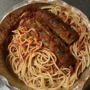 Spaghetti with Italian Sausage