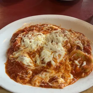 Spinach and cheese ravioli