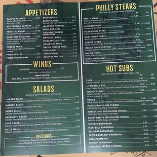 Menu 2022