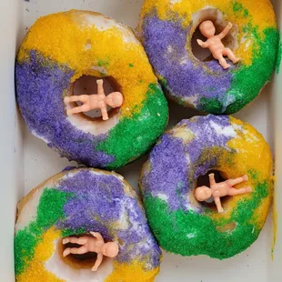 King cake doughnuts