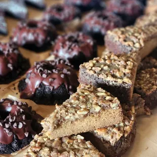 Chocolate espresso cake,  Maple pecan cake