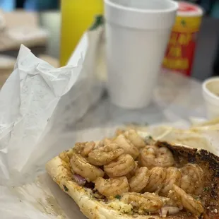 32. New Orleans Style BBQ Shrimp Po&apos;Boy