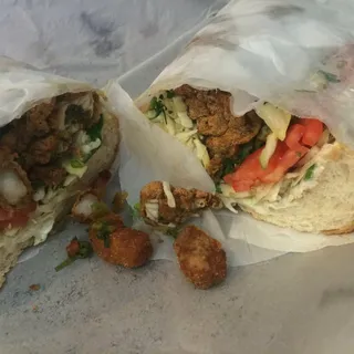 12. Little Jewel Deluxe Half and Half Po'Boy