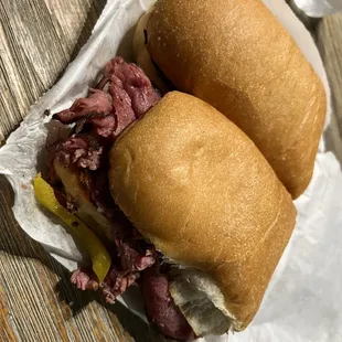 Jimmy&apos;s hot Pastrami