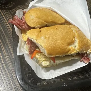 Hot Pastrami Sandwich