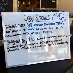 Specials