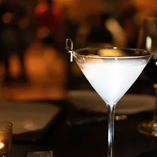 Lychee martini (substituted vodka with rum)