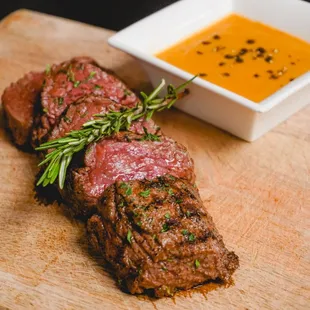 Tenderloin Medallions with Lobster Peppercorn Sauce