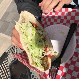 Falafel pita