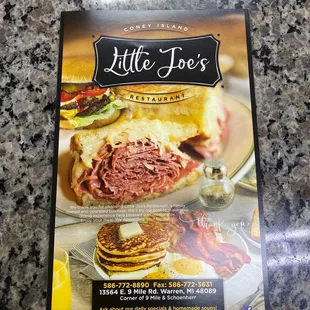 the menu