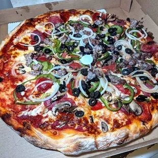 XL Everything $37.50 (tax is already included on all their pizzas)