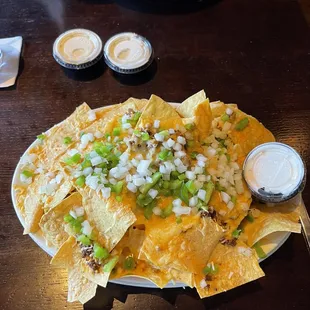 a plate of nachos