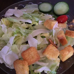 I would call this more of a pile of lettuce than a salad.