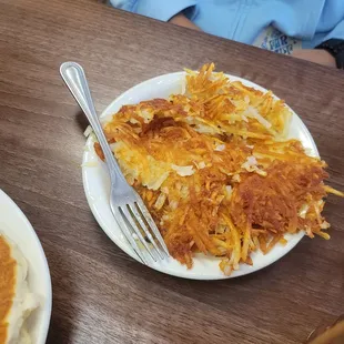 Hashbrowns with seasoning!!! Yum!