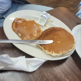 Pancakes fluffy and flavorful!