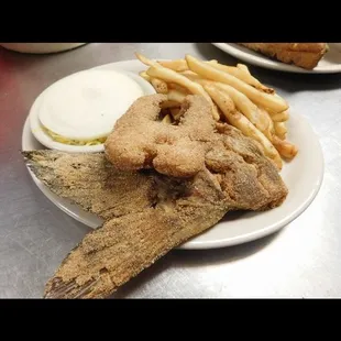 fried fish and fries