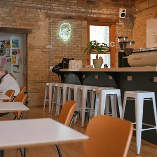 a woman sitting at a table