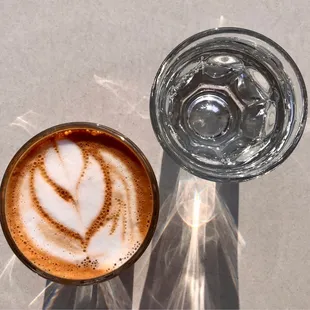 Cortado and Soda Water