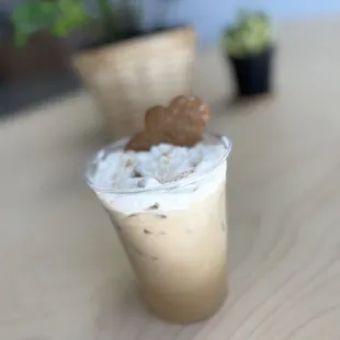 Ginger bread cookie latte
