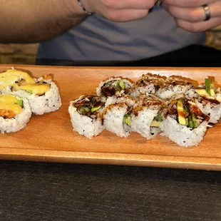 Louisiana Roll and Eel Roll