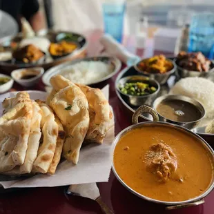 Goat Thali Chicken Tikka Masala