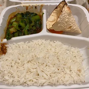 Rice and Papadum