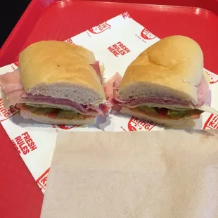 Regular royal year to go. Cut in half to share. Incredibly busy and patchy service...