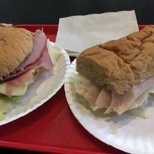 Royal treat to left. Turkey to the right.