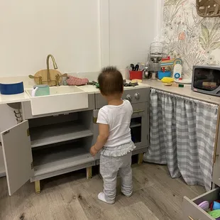 Play kitchen area