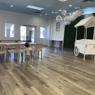 The separate room for parties