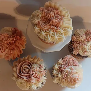 a variety of cupcakes