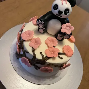 6" panda cake