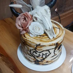 8" wedding cake