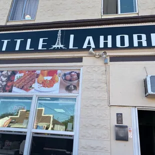 the front of a restaurant